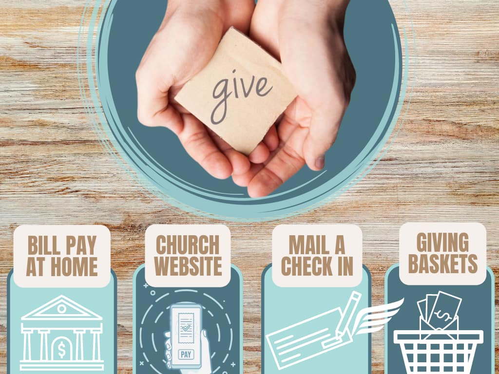 You can give your tithes and offerings in many different convenient ways!